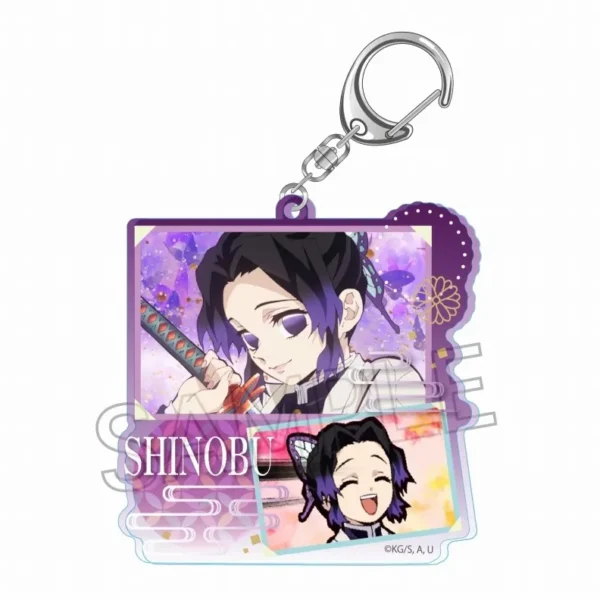 《鬼灭之刃》拼贴画钥匙扣-胡蝶忍