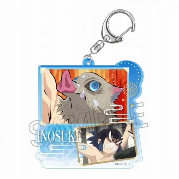 《鬼灭之刃》拼贴画钥匙扣-嘴平伊之助