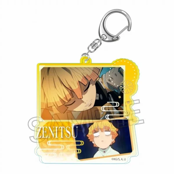 《鬼灭之刃》拼贴画钥匙扣-我妻善逸