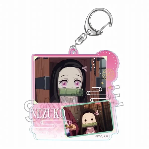 《鬼灭之刃》拼贴画钥匙扣-灶门祢豆子